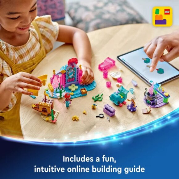 LEGO Disney Princess Ariel's Crystal Cavern and Treasure Chest 43254 - Picture 6 of 7